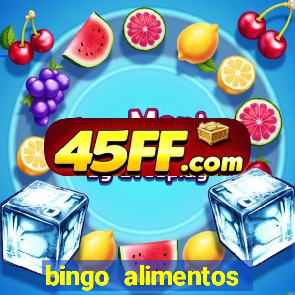 bingo alimentos para imprimir